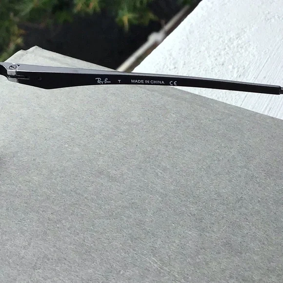 Ray Ban Teen Half Rim Square Silver and Black Eyeglasses RB 6154 Frames - Picture 9 of 12